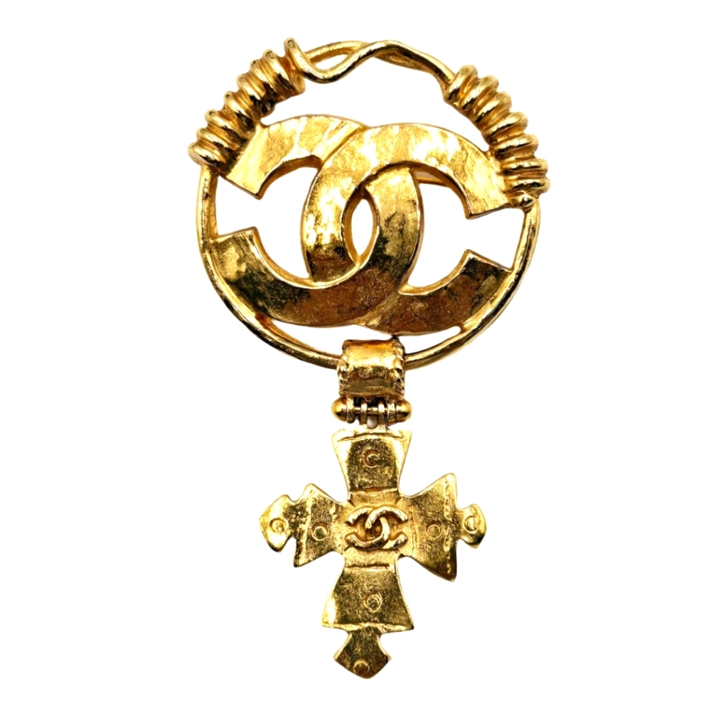 # 23 CHANEL Vintage COCO Mark Cross Brooch